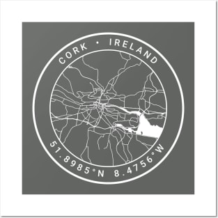 Cork Map Posters and Art